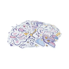 ataru-set-60-pcs-stiker-white-purple-rabbit-series