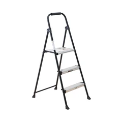 main image Fixsteps 1.1 Mtr Tangga Lipat Aluminium Basic 3 Step - Hitam