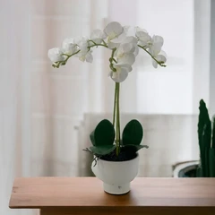 arthome-60-cm-bunga-artifisial-orchid-3-stem-dengan-pot-crm---ungu