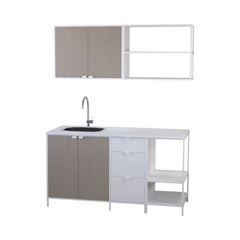 informa-loris-kitchen-set-metal---putih-beech