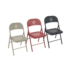 main image Soleil Raphael Kursi Lipat Metal - Cokelat Tan