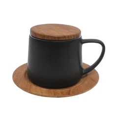 seco-by-seken-living-300-ml-cera-cangkir-dengan-saucer-wooden---hitam