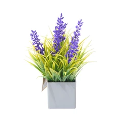 arthome-20-cm-tanaman-artifisial-grass-lavender-dengan-pot---biru