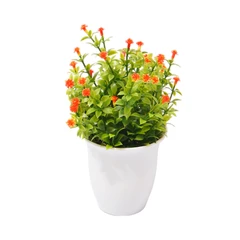 arthome-22-cm-tanaman-artifisial-grass-star-dengan-pot---oranye