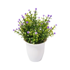 arthome-22-cm-tanaman-artifisial-grass-star-dengan-pot---ungu