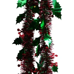 noelle-tinsel-garland-dekorasi-natal-christmas-leaf---merah