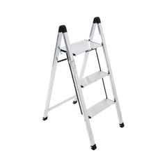 main image Fixsteps Tangga Lipat Aluminium 3 Steps - Silver