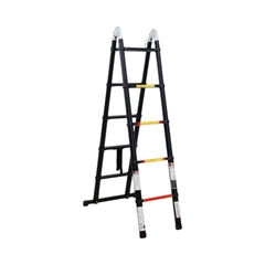 main image Fixsteps 3.8 Mtr Tangga Teleskopik Soft Close 2x5 Step - Hitam