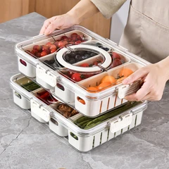 main image Picas Wadah Makanan Kulkas Plastik 2.8 Ltr - Putih