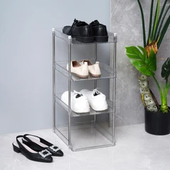 main image Stora Rak Sepatu 4 Tingkat Flat Transparan