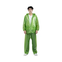 main image Otto Klasse Ukuran Xxl Jas Hujan Dengan Reflector - Hijau