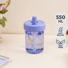 main image Picas Noona Botol Minum Plastik 550 Ml - Ungu
