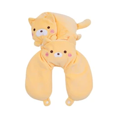 main image Passport Bantal Leher Travel 2In1 Dog - Kuning