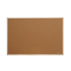 main image Odi 90x60 Cm Papan Corkboard Dengan Push Pin  - Cokelat