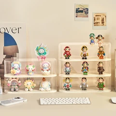 main image Stora 31.5x9x10 Cm Kotak Pajang Action Figure Double Round - Putih Ivory