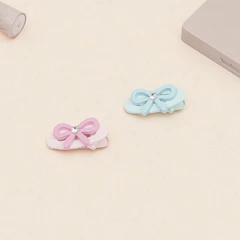 main image Ataru Set 2 Pcs Jepit Rambut Dengan Pita 3d Random