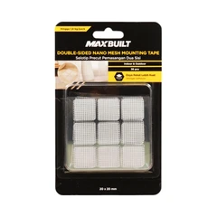 main image Maxbuilt 2x2 Cm Set 36 Pcs Selotip Double Tape Nano Mesh Square - Putih