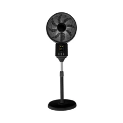 main image Krisbow 16 Inch Kipas Angin Berdiri Uap 75 Watt Dengan Remote - Hitam