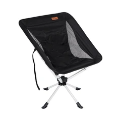 main image Soleil Kursi Lipat Fabric Swivel - Hitam