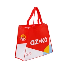 main image Azko Tas Belanja Large - Merah/Putih