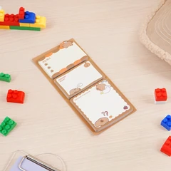 main image Ataru Sticky Notes Capybara Common Heart - Cokelat/Krem