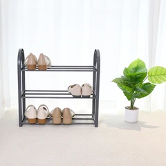 main image Stora Rak Sepatu 3 Tingkat - Abu-Abu