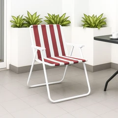 main image Soleil Spring Kursi Teras Stripe - Merah