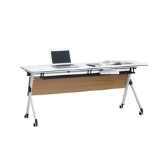 Informa Yori Lite Meja Training 1850 - Putih/cokelat Oak