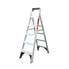 main image Fixsteps Tangga Lipat Industrial Dual Purpose 6 Step - Silver