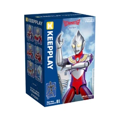 Keepplay Series Classic 01 Action Figure Ultraman Tiga W1 K7504 - Merah