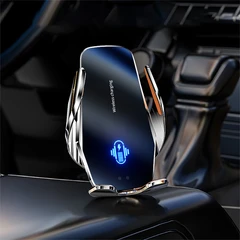 main image Otto Klasse Wireless Charger Led Dengan Holder - Silver