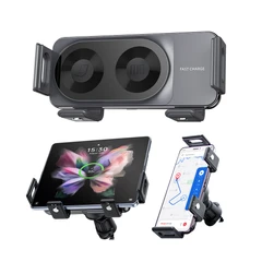 main image Otto Klasse Wireless Charger Led Wide Dengan Holder - Abu-Abu
