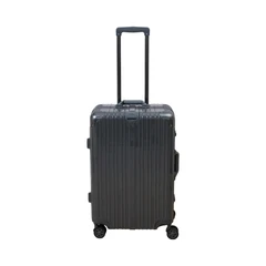 Luggo Pixie Koper PC & Aluminium TSA Lock 24 Inch - Hitam Charcoal