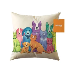 M-pets Petjoy Bantal Sofa Pet Family Colorful