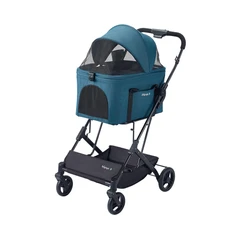 Ibiyaya Travois Stroller Hewan 3 Lipatan - Biru