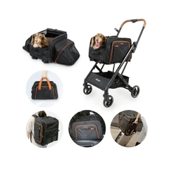 Ibiyaya Jetpaw Stroller Hewan 3 In 1 - Hitam