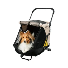 Ibiyaya Minika Stroller Hewan 3 In 1 - Cokelat Tan