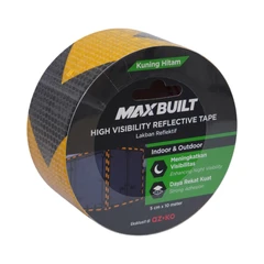 main image Maxbuilt 10 Mtr Lakban Reflektif Honeycomb - Kuning/Hitam