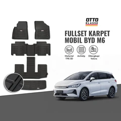 main image Otto Klasse Karpet Mobil Full Set Byd M6 2024-Now Tpe - Hitam