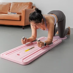 main image Alph Mini Pilates Reformer Dengan Resistance Band - Pink