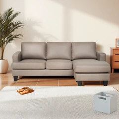 Informa Neo Louise Sofa Sudut Fabric Kanan - Cokelat