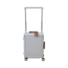 main image Luggo Audrey Koper PC & ABS TSA Lock Wide Handle 20 Inch - Putih