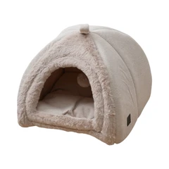 main image Cavea Tempat Tidur Hewan Cave Faux - Krem Beige