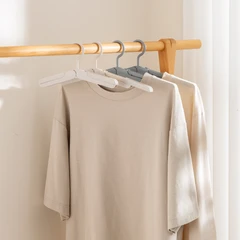 main image Stora Set 2 Pcs Hanger Baju Lipat - Abu-Abu