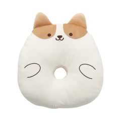 main image Forhom 30x32x15 cm Bantal Tidur Corgi O - Putih/Cokelat