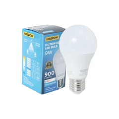 main image Krisbow Lumi Gen-2 Bohlam LED Sensor Gerak 9 Watt 900 Lumen Cool Daylight - Putih