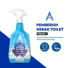 main image Astonish White Lilies Spray Pembersih Kerak Shower & Kamar Mandi 750 ml - Biru