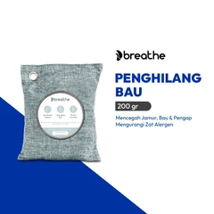 main image Breathe 200 Gr Penghilang Bau Air Care Bag All In One - Abu-Abu