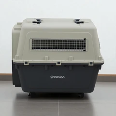Cavea Iata Kandang Travel Portable Anjing & Kucing 97x68x82 Cm - Abu-abu