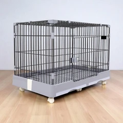 Cavea Kandang Anjing & Kucing Dengan Tray 99x62x71 Cm - Abu-abu